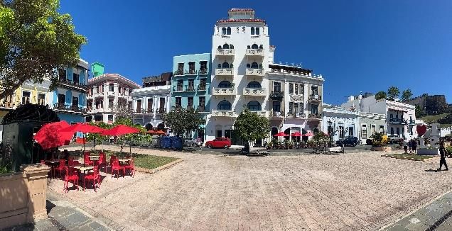 A plaza in Old San Juan