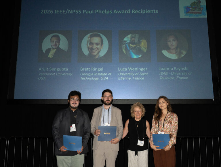 2026 Paul Phelps Continuing Education Grant recipients with Kay Chesnut at NSREC 2026 in San Juan